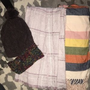 Winter scarves and hat/head band!